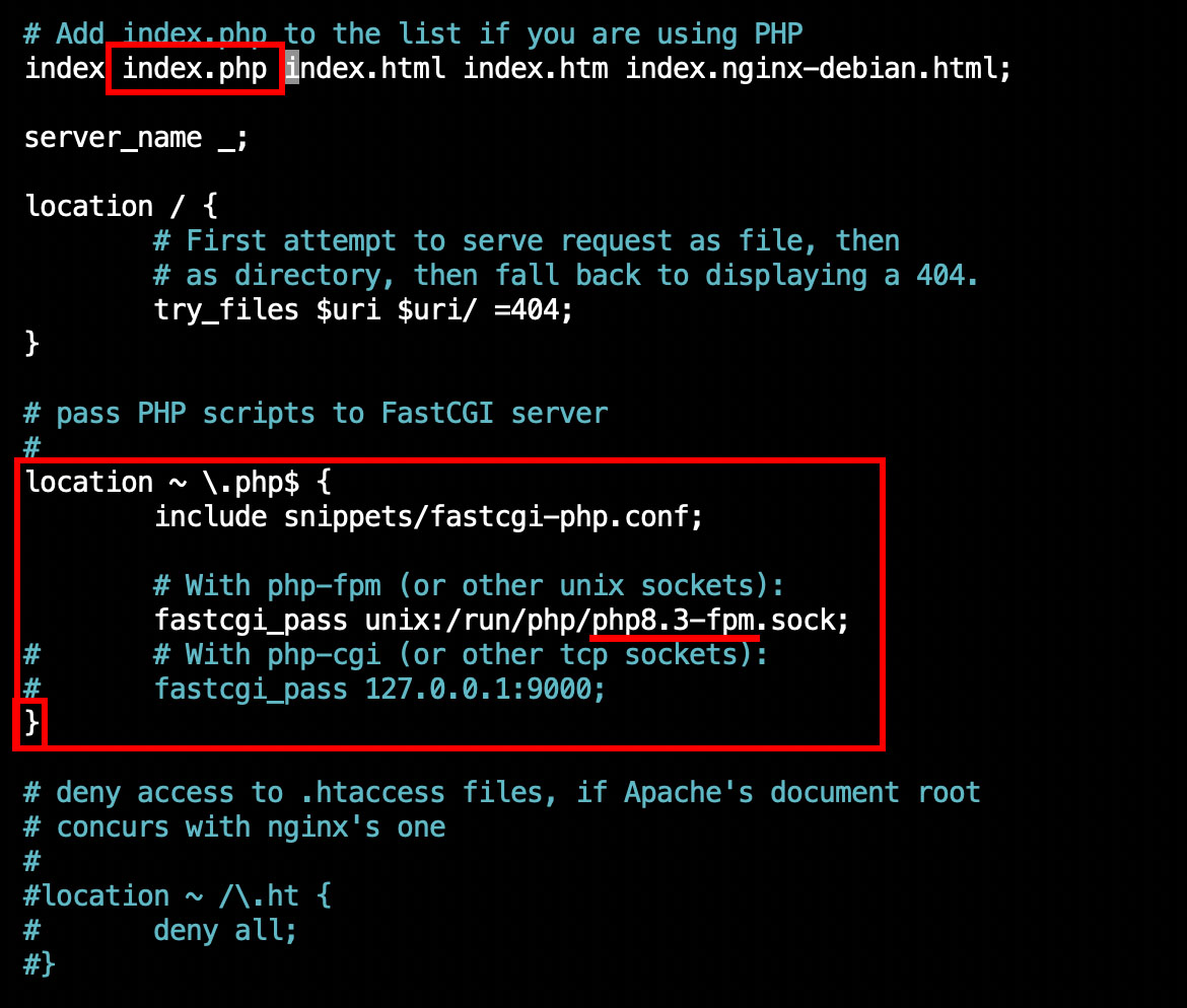 NGINX con correcciones